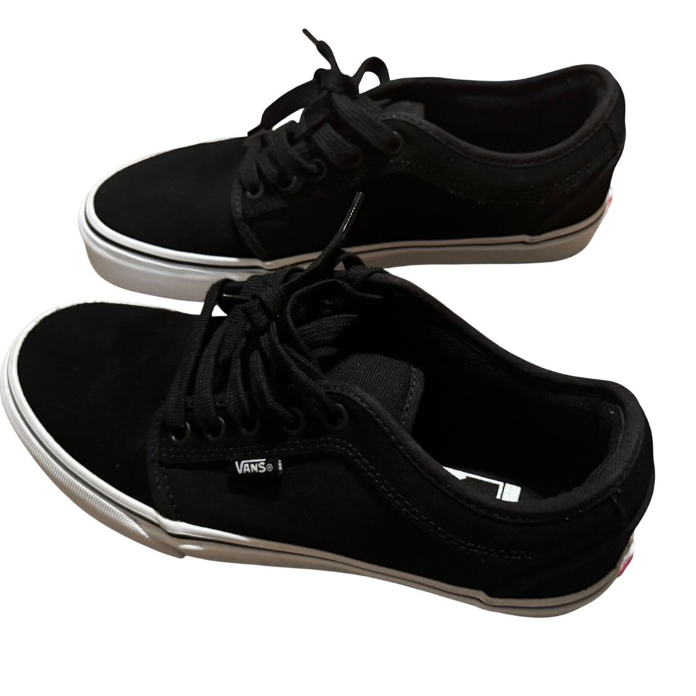 Vans ALL Black Sneakers Shoes Laced Up Size 6.5 NWOT